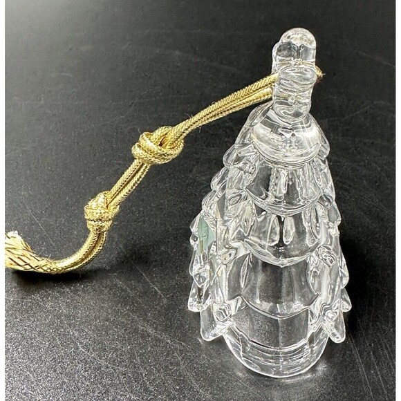 Lot of 3 Glass and Crystal Bells Mikasa Christmas Tree Bell Happy 5th Bell - Picture 14 of 16